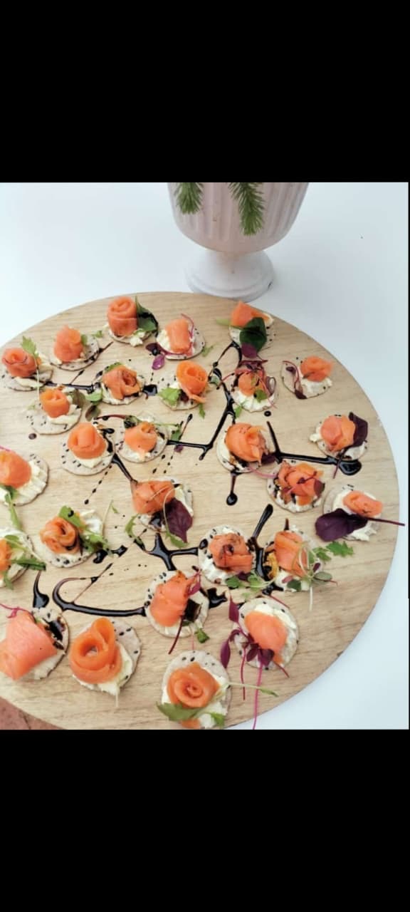 Smoked Salmon Canapé Board